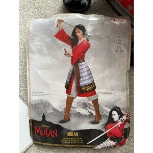 Disguise Licensed Disney Mulan Hero Red Dress Deluxe Adult L Women Costume